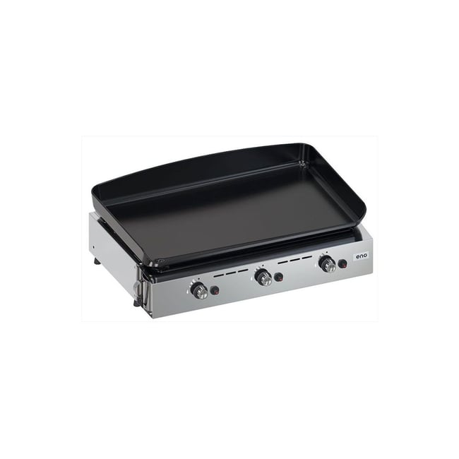 Plancha gaz Initial 65 Inox 3 brûleurs à poser, 62x36 cm v019845 <span itemprop=