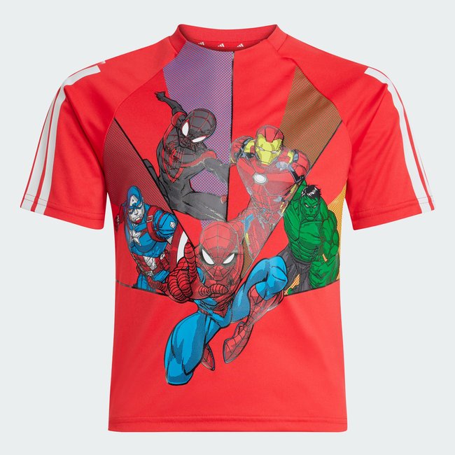 T-SHIRT ADIDAS MARVEL SPIDER-MAN pure ruby / white / multicolor <span itemprop=