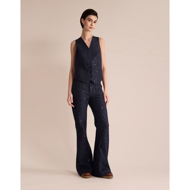 Gilet Sanite bleu marine <span itemprop=