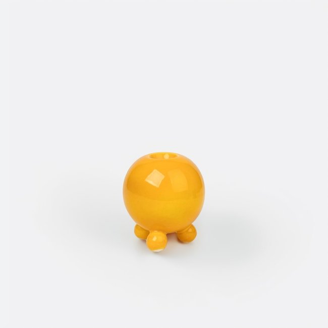Подсвечник из керамики желтый SO'HOME