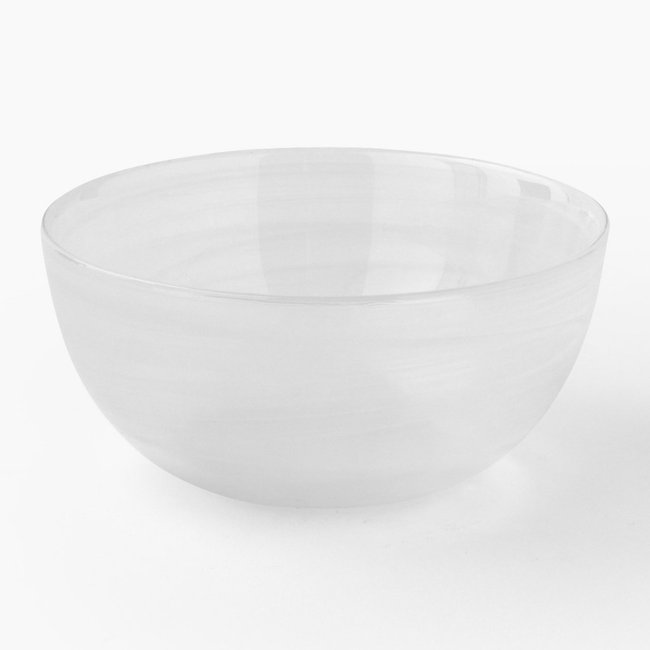 Bol finition twistée, 15cm Couleur blanc <span itemprop=