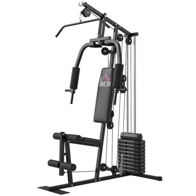 Station de musculation multifonctionnelle noir <span itemprop=
