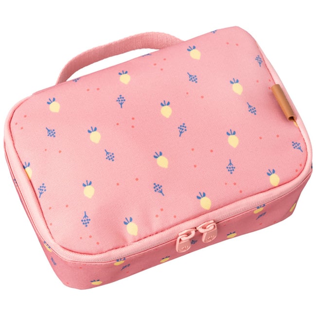 Lunch bag isotherme rose, jaune, bleu <span itemprop=