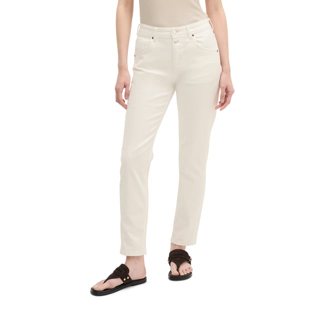 Jeans modèle Theda boyfriend cropped en denim Left Hand nature <span itemprop=