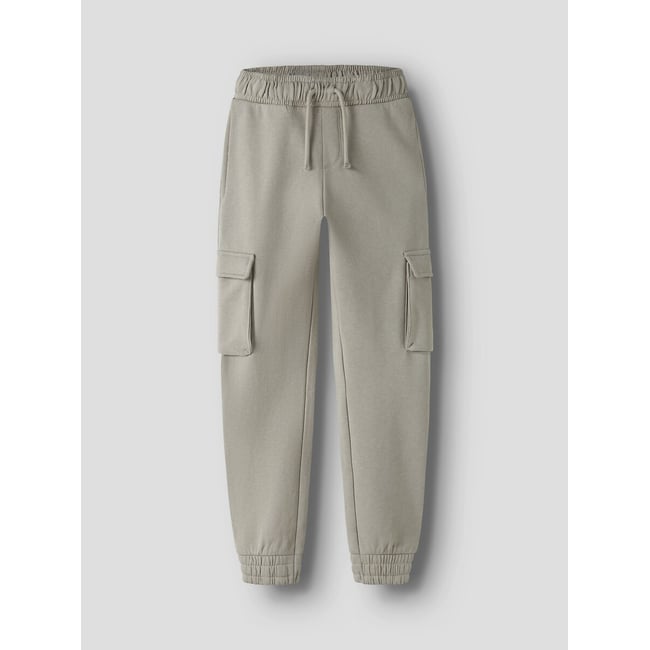 Pantalon de jogging forme cargo beige <span itemprop=