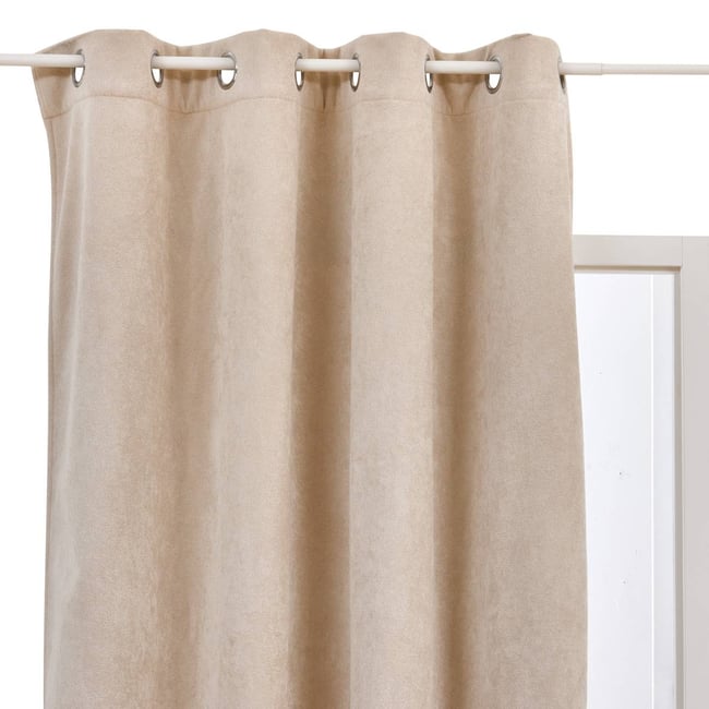 Rideau isolant AUTOMNE beige lin <span itemprop=