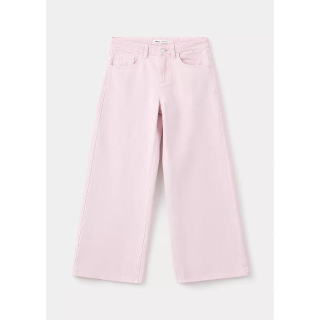 Jean wide leg rose <span itemprop=