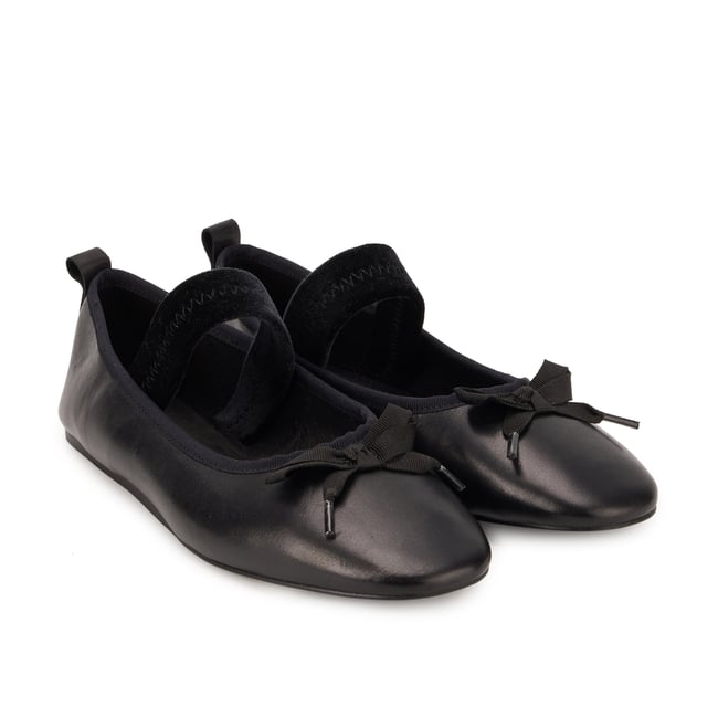 Ballerines Félicie Cuir Lisse - BONS BAISERS