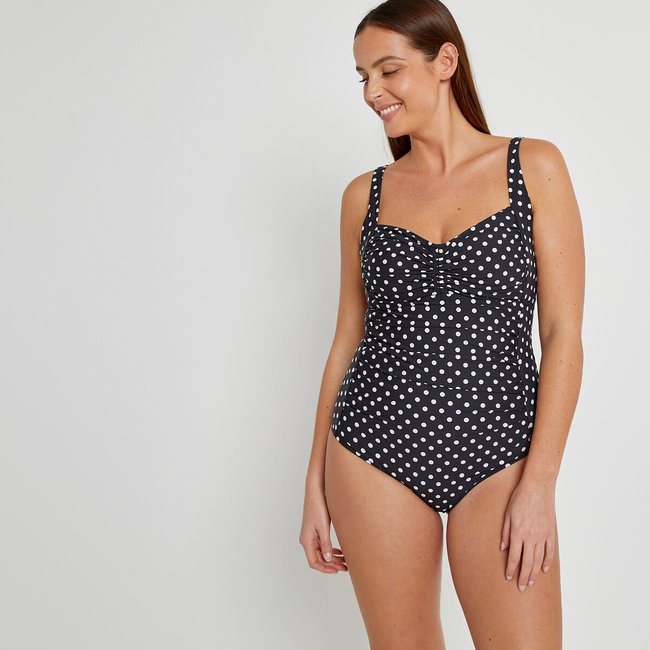 Costume da bagno intero a triangolo a pois fantasia pois LA REDOUTE COLLECTIONS PLUS