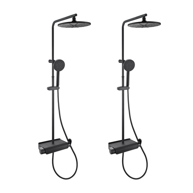 Lot de 2 colonnes de douche avec mitigeur, EASY - SENSEA