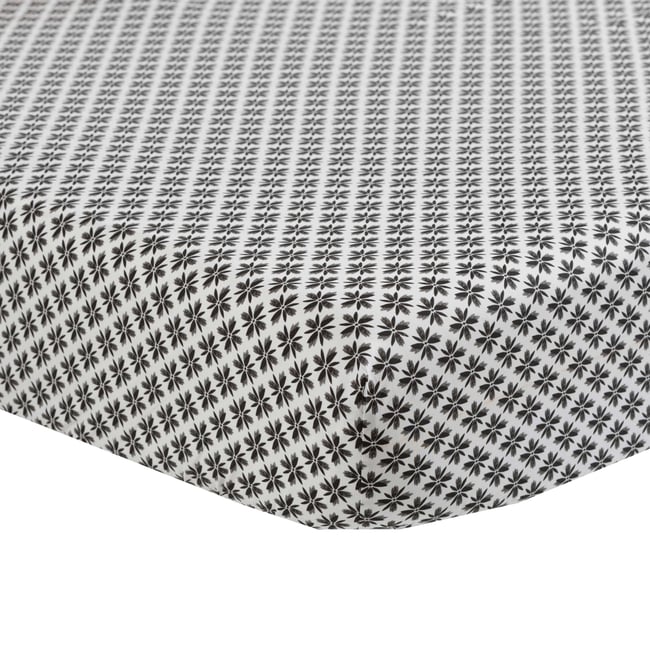 Drap housse percale de coton AZULEJOS imprimé <span itemprop=