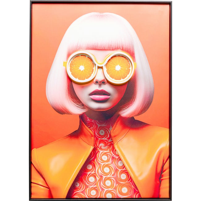 Tableau LED lunettes de soleil oranges Couleur orange <span itemprop=