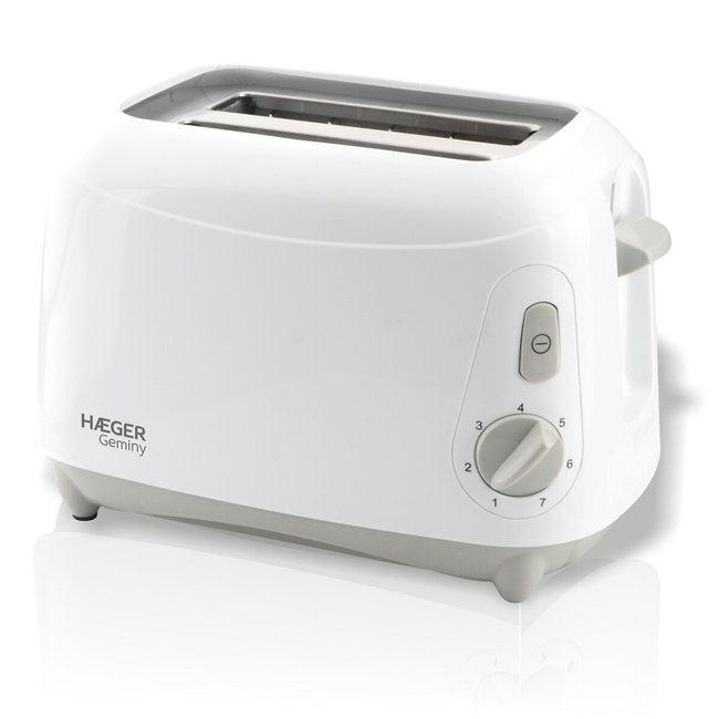 Torradeira HAEGER GEMINY, 900W, 2 aberturas extra largas, da HAEGER branco <span itemprop=