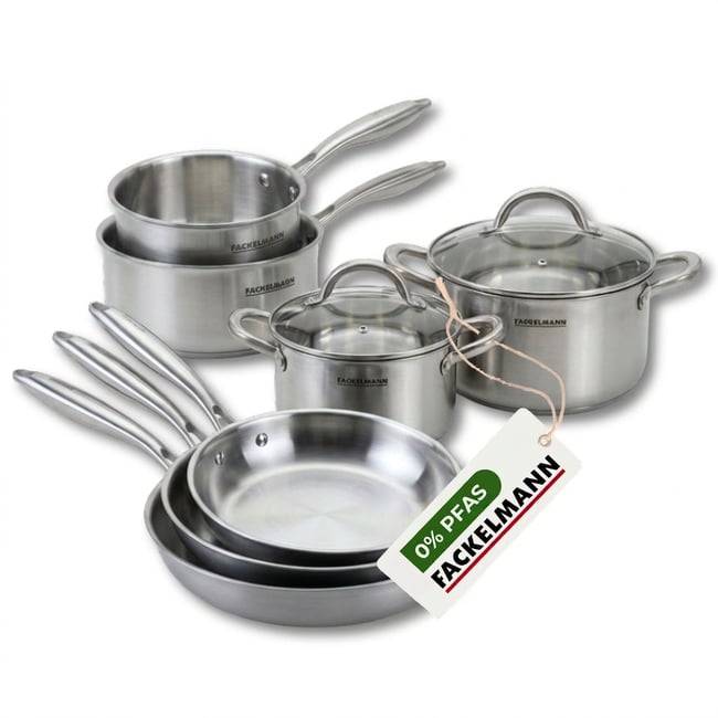3 poêles 20/26/28, 2 faitouts 20/24, 2 casseroles 14/18 VITA3 gris <span itemprop=