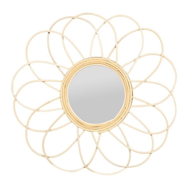 Miroir marguerite rotin D38.5 Couleur v002235 <span itemprop=