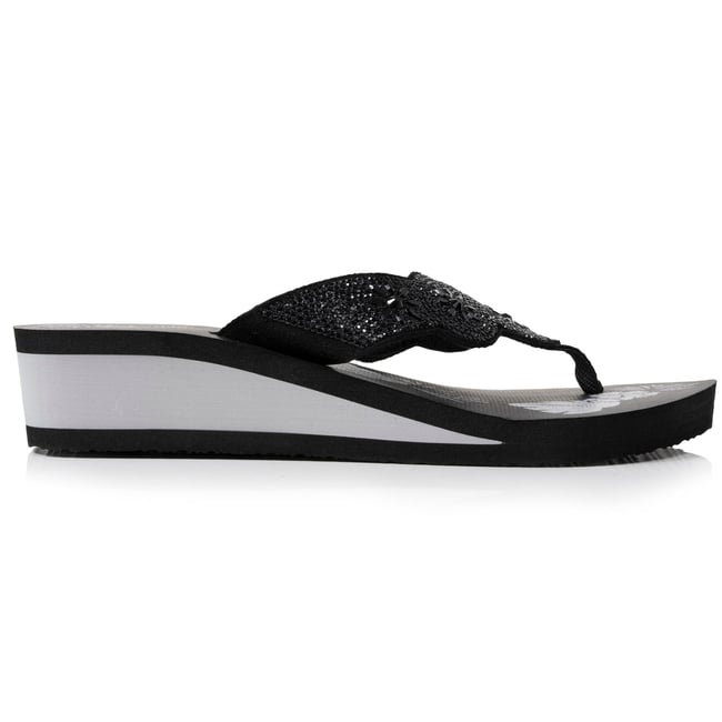 Tongs talon 4 cm, semelle confortable et légère, sandale de plage, piscine - ISOTONER