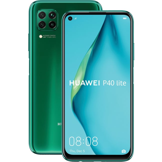 Smartphone Huawei P40 Lite vert  - bon état <span itemprop=