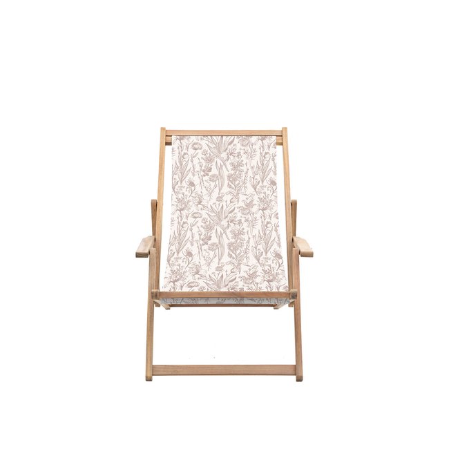 Ockley Floral Print Garden Deck Chair - SO'HOME