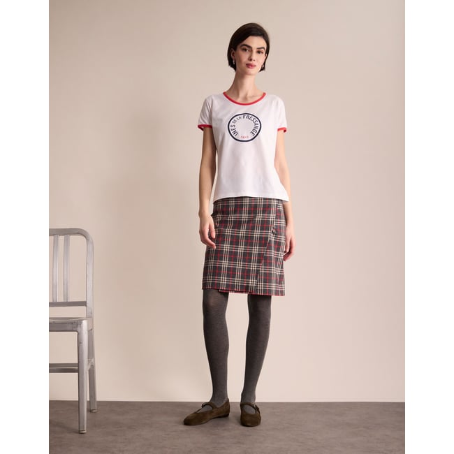 Tee shirt priscilla blanc <span itemprop=