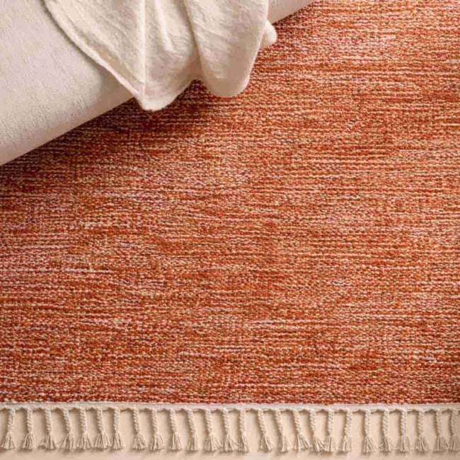 Tapis en coton à franges 60x90cm - ORNAMI