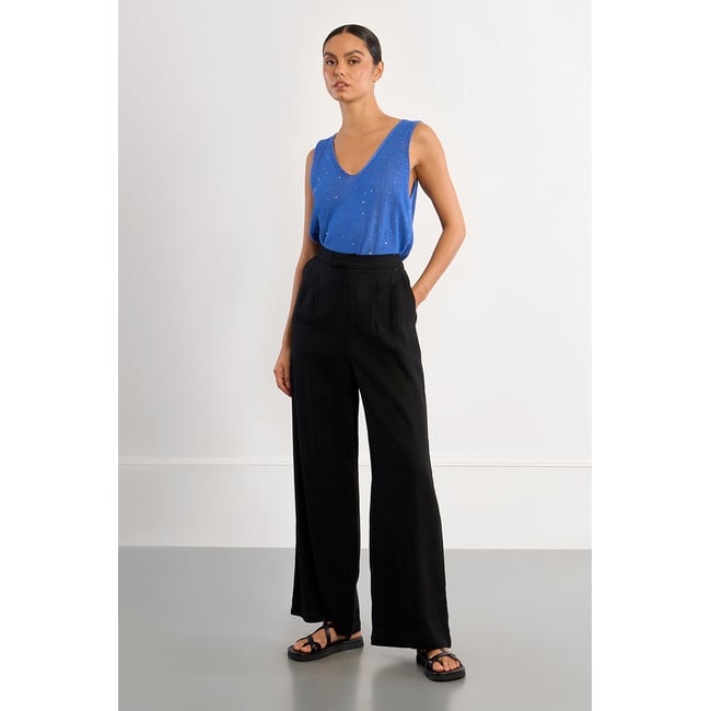 Pantalon large en lin - LILI SIDONIO