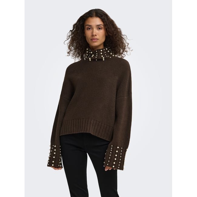 Pull En Maille coffee bean <span itemprop=