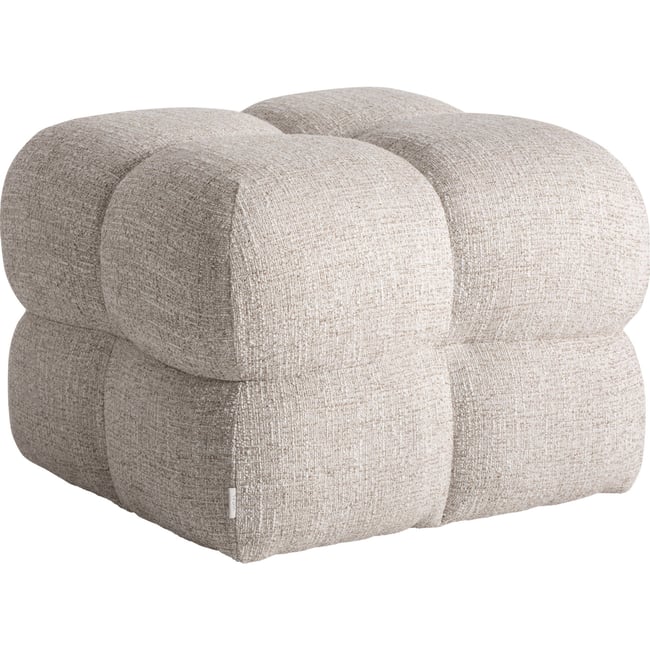 Repose-pieds contemporain Couleur beige marbré <span itemprop=