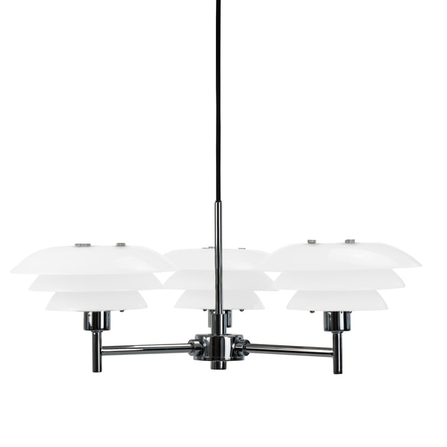 Lustre en métal verre DL20 Couleur blanc <span itemprop=