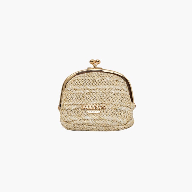 Porte-monnaie  Steevy blanc,doré <span itemprop=