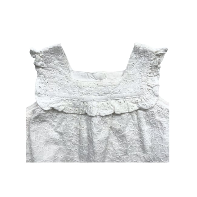 Robe bébé - Très bon état blanc <span itemprop=