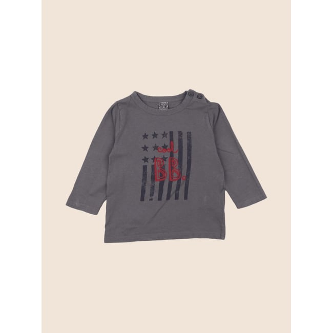 Tee-shirt - Très bon état gris <span itemprop=