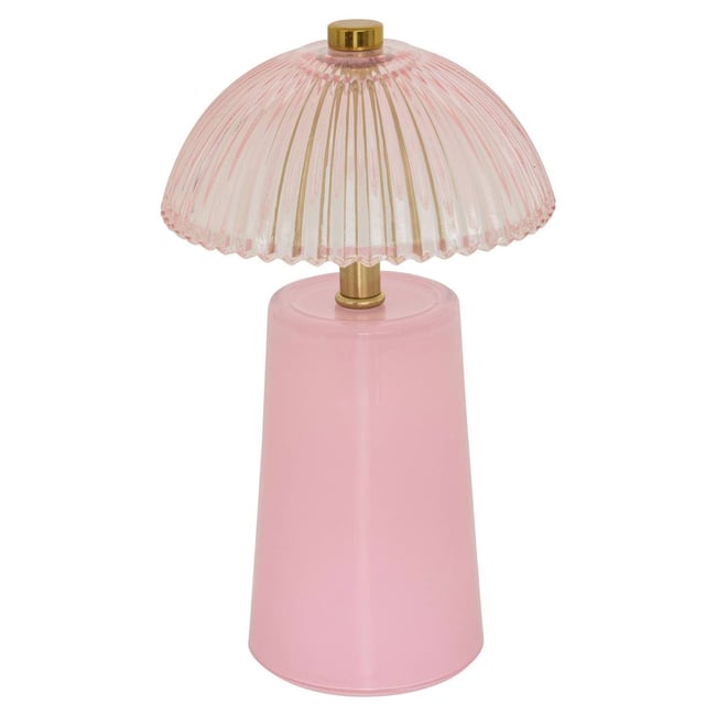 Lampe à poser en verre à dôme texturé OLIE - ATMOSPHERA