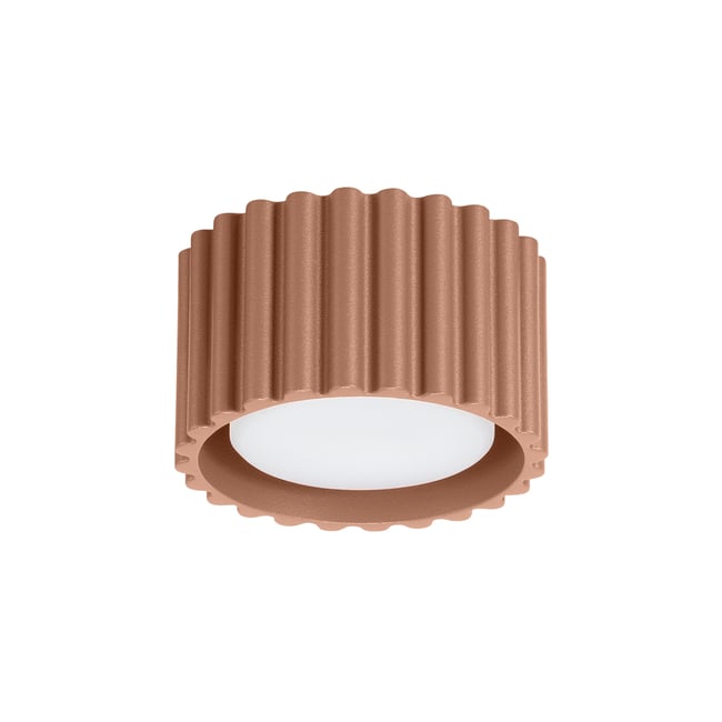 Plafonnier Aluminium Moka Gx53 1 Aura Couleur marron <span itemprop=