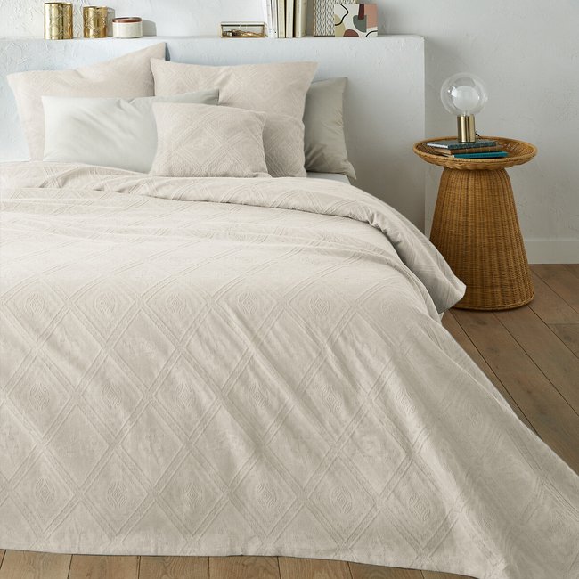 Dessus de lit coton jacquard, Indo - LA REDOUTE INTERIEURS