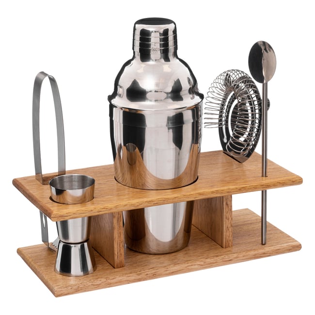 Coffret cocktail Victor 6 pièces Couleur gris <span itemprop=