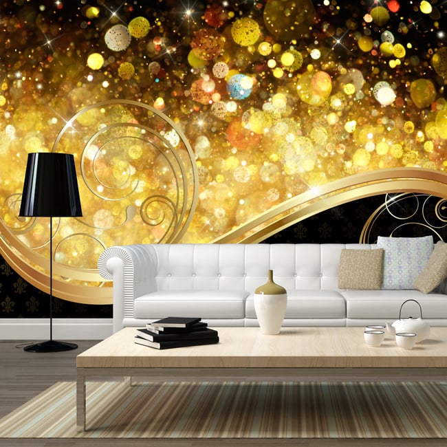 Papier peint intissé panoramique Amber bay Couleur multicouleur <span itemprop=