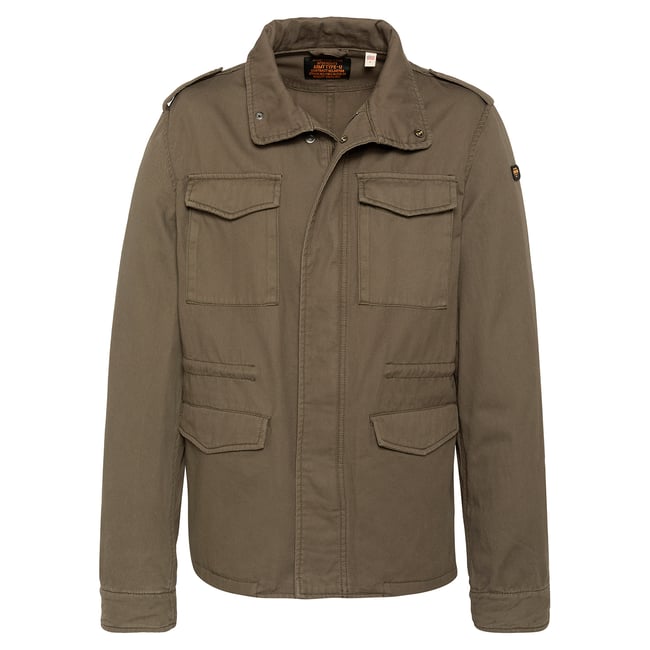 Veste militaire kaki <span itemprop=