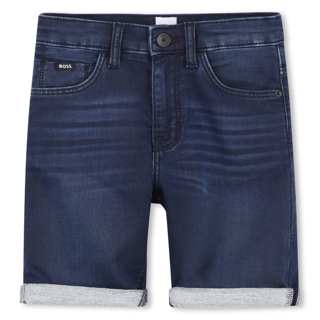 SHORT DENIM stone pulverisation <span itemprop=