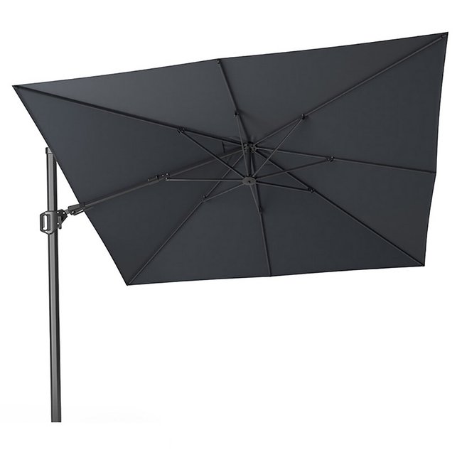 Challenger Dual Tilt Easy Adjustable Cantilever Parasol (3m x 3m), grey, SO'HOME