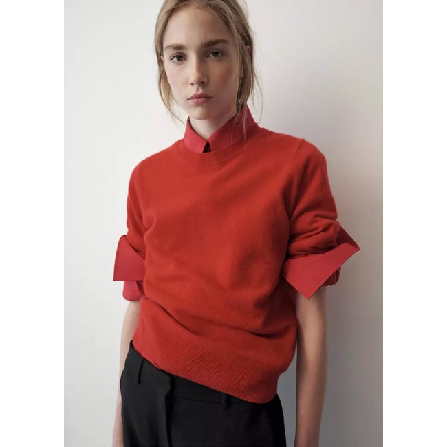 Pull-over 100 % cachemire col rond - MANGO