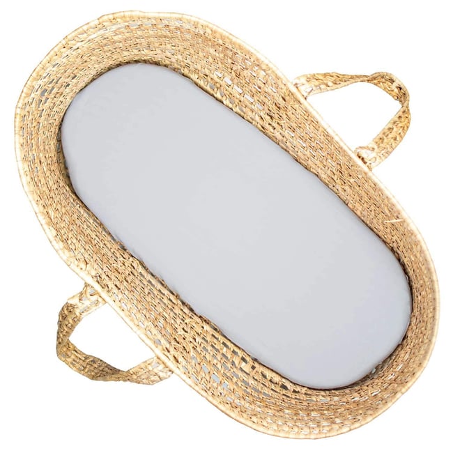 Drap housse couffin en double gaze à carreaux LUNA - SEVIRA KIDS