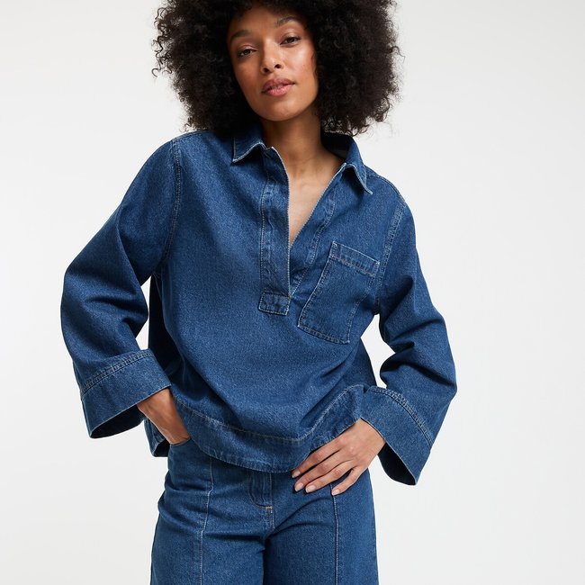Cotton Denim Tunic - LA REDOUTE COLLECTIONS