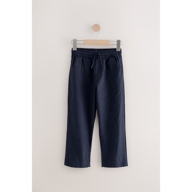 Pantalon léger bleu marine <span itemprop=