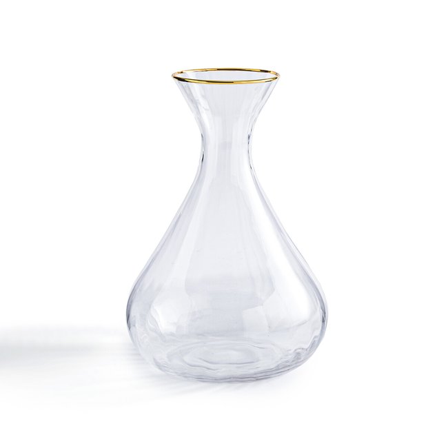 Decantador de cristal estriado, Lurik transparente <span itemprop=