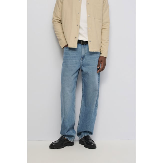 JEAN LOOSE FIT bleu turquoise <span itemprop=