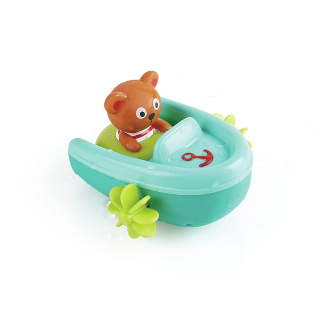 Teddy et son bateau multicolore <span itemprop=
