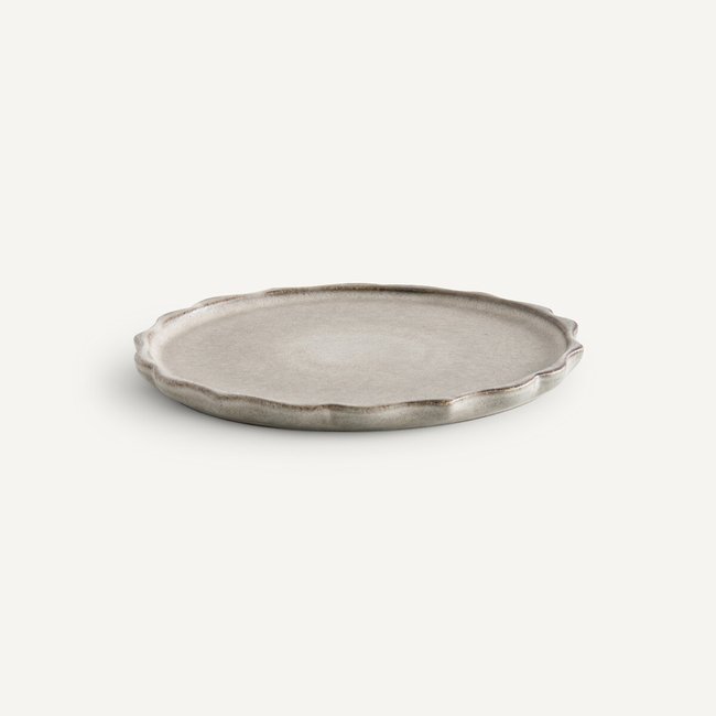 4er-Set Dessertteller Arigato, glasiertes Steingut cremeweiss <span itemprop=