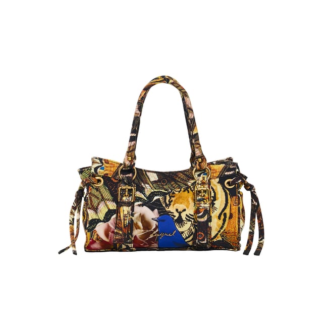 sac imprimé medium M C Lacroix marron <span itemprop=