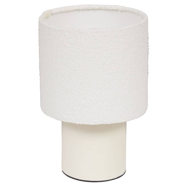 Lampe cylindrique KELIA Couleur blanc <span itemprop=