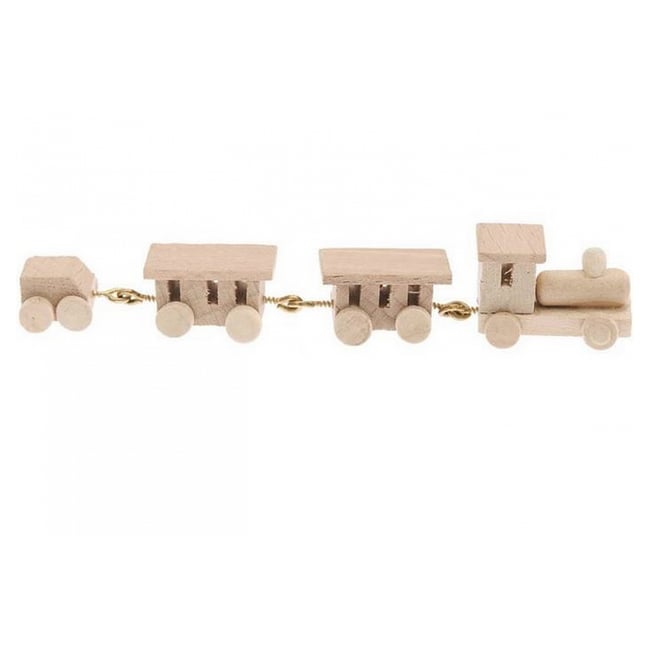 Train en bois miniature a peindre - RICO DESIGN